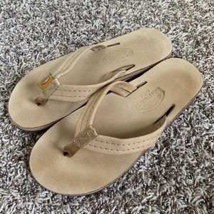 Rainbow Double Layer 3/4” Medium Strap Flip Flops